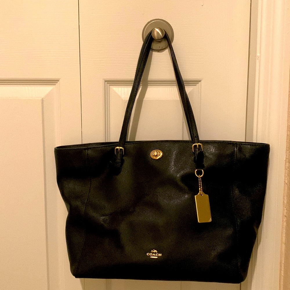 Coach - Black/Gold Tote Bag
